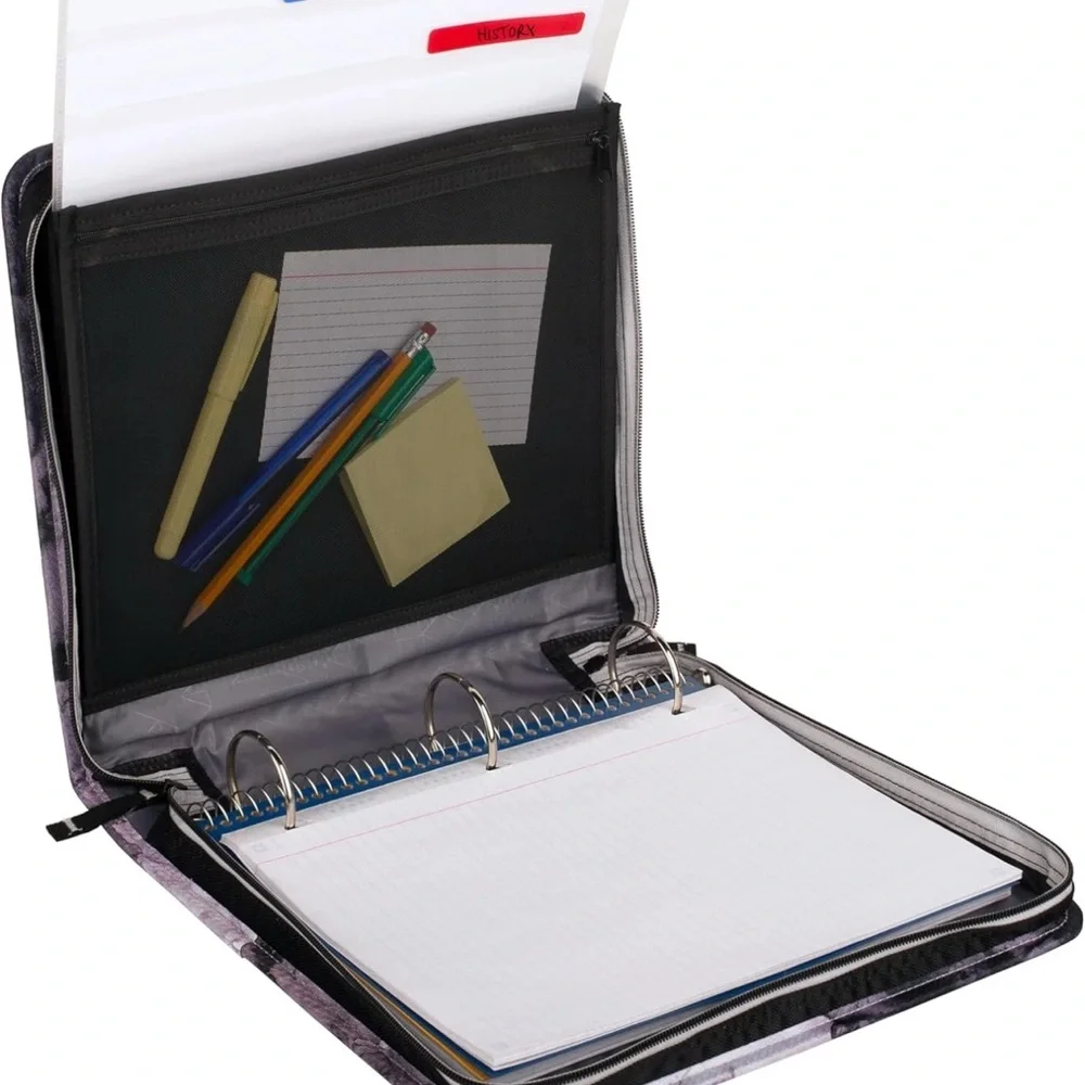 Five‎ Star Zipper Binder, 2 Inch 3-Ring Binder for School, 530 Sheet Capacity, 3